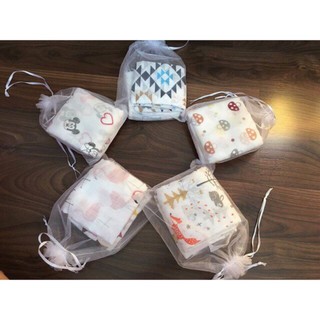 Set 10 khăn sữa aden túi lưới cao cấp - hàng loại 1