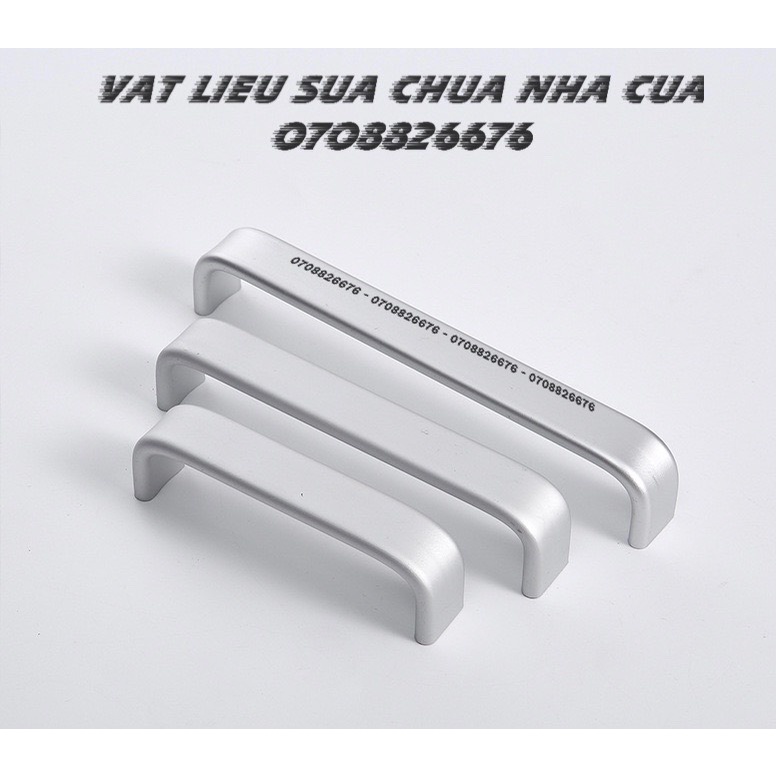 Tay nắm tủ U nhôm trắng mờ 8030