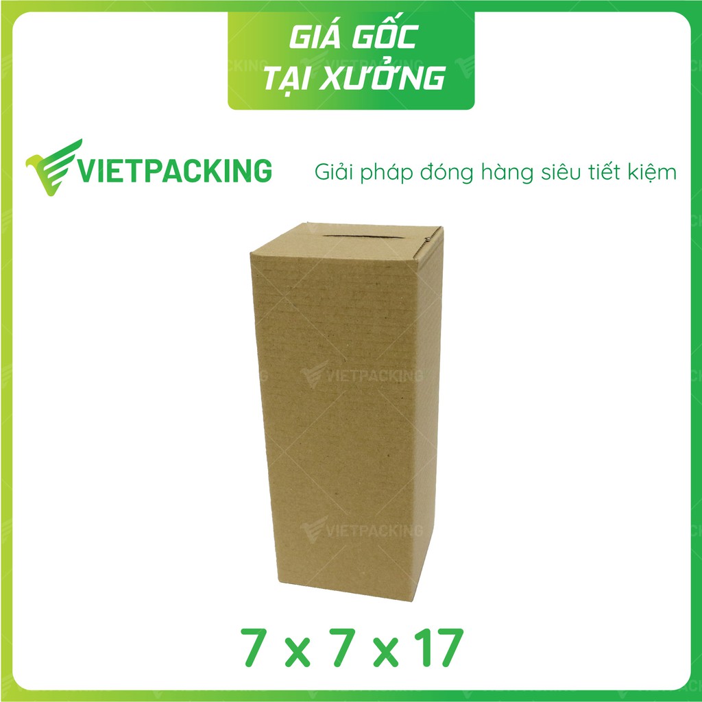 7x7x17 - 50 hộp carton dáng đứng cao đựng mỹ phẩm V007