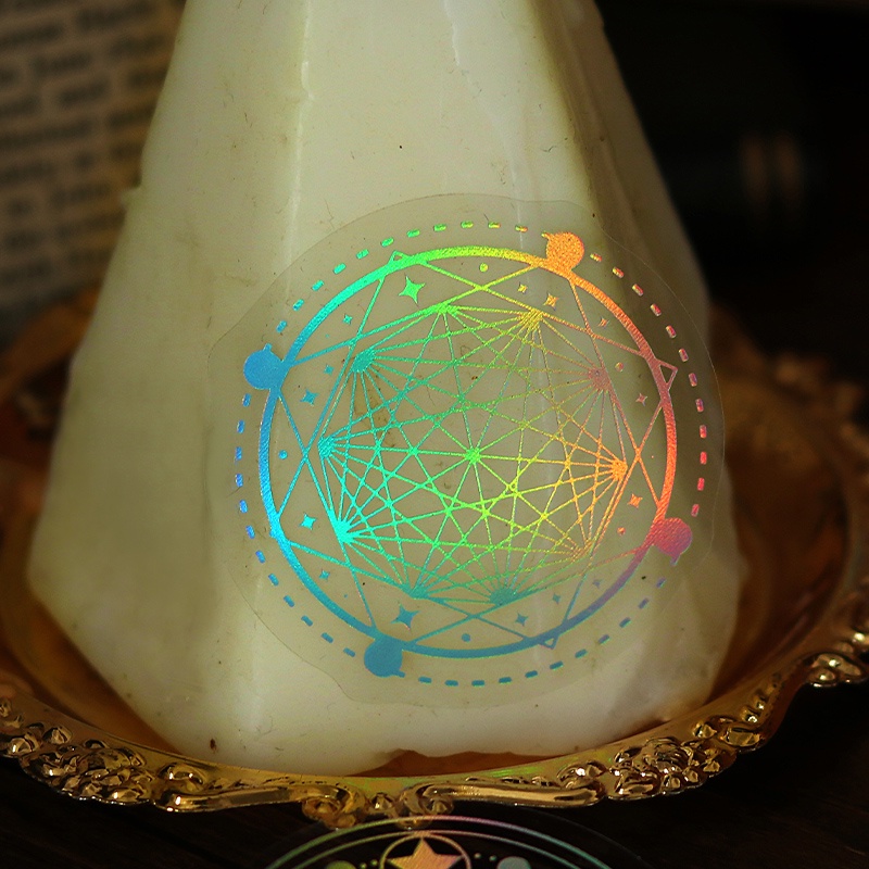 Bộ 30 Miếng Dán Trang Trí Sổ Tay/Nhật Ký Màu Laser Kiểu Vintage DIY