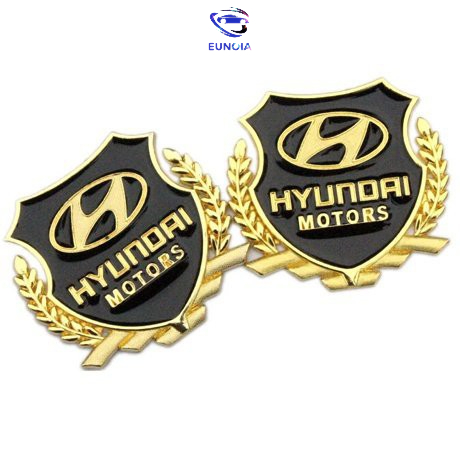 Bộ 02 Logo Bông lúa Hyundai