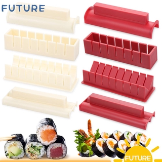 Tương LAI 3 / 10 Chiếc Mới Máy Làm Sushi Bộ Thiết Bị DIY Sushi Dụng Cụ Làm Cơm Nhật Bản Bếp Phụ Kiện Nhà Bếp Chống Dính Đa Năng Bánh Cuộn Khuôn