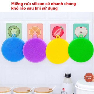 Miếng rửa chén bát silicon tiện lợi ( MIẾN RỬA BÁT SILICON )