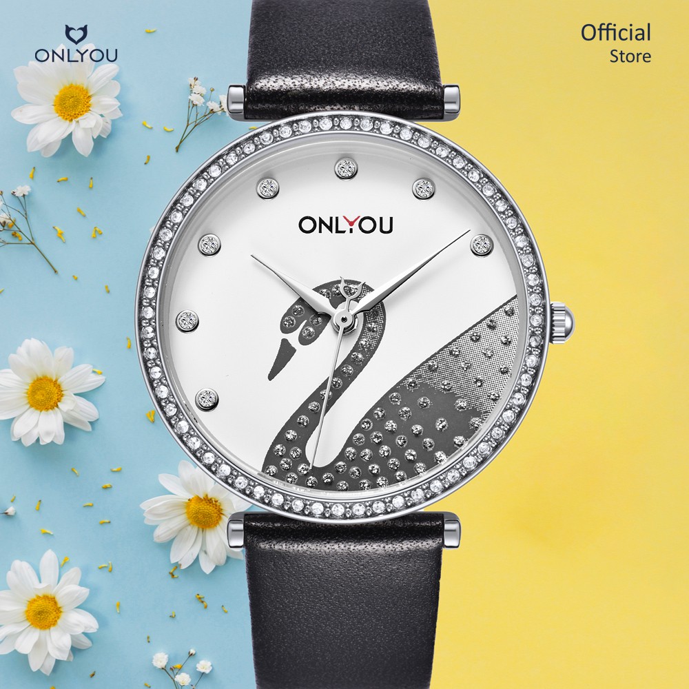 Đồng hồ Nữ Onlyou 81162LE Dây da 32mm