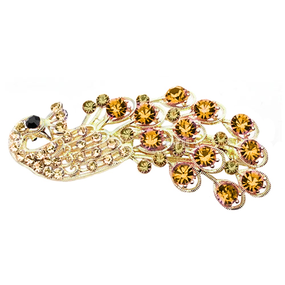 Kẹp Tóc Hình Con Công Đính Đá Thời Trang Cho Nữ