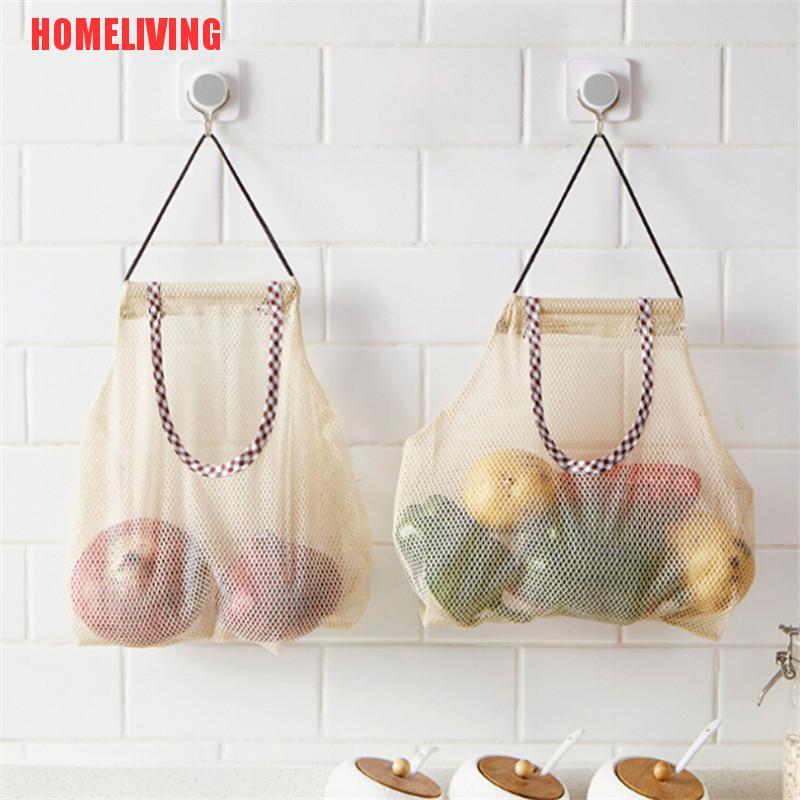 Túi Lưới Treo Đựng Hành Tỏi Rau Củ Quả Tiện Dụng Cho Nhà Bếp