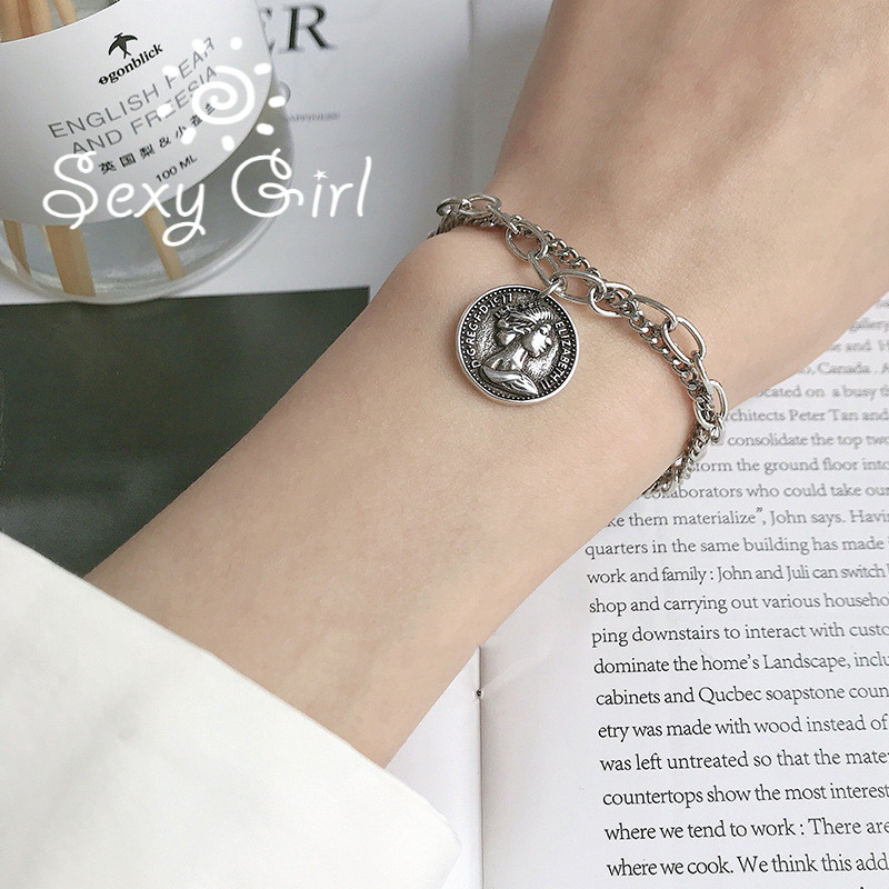 Vòng Tay 2 Lớp Màu Vàng/Bạc Thời Trang Cho Nữ