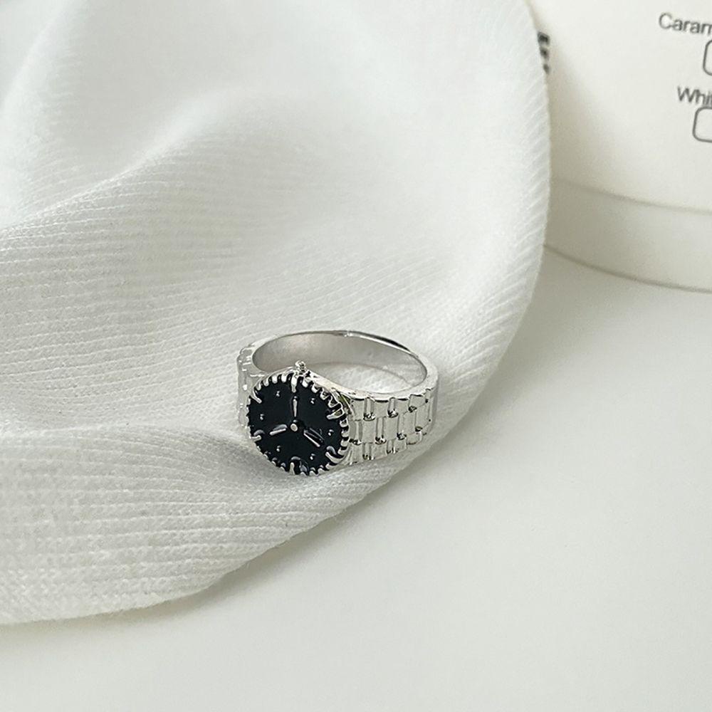 Nhẫn Hợp Kim Hình Đồng Hồ Đeo Tay Thiết Kế Đơn Giản Thời Trang Cho Nữ