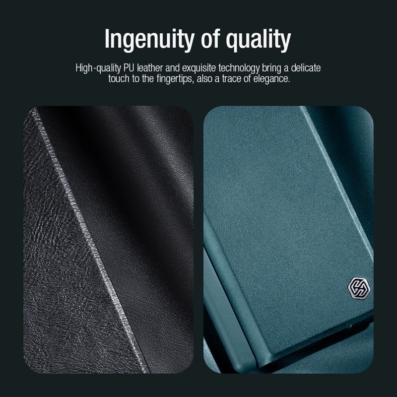 Bao da Nillkin QIN Leather Case cho Samsung Z Fold 3 5G có ngăn gài thẻ da siêu đẹp