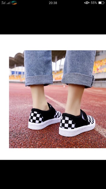 [Mã FAGREEN245 giảm 10% tối đa 30k đơn từ 99k] Giầy thể thao kẻ caro siêu êm | BigBuy360 - bigbuy360.vn