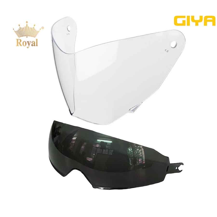 Kính thay thế cho mũ bảo hiểm Royal 3/4 M789 (dùng chung với kính ROC 07) được phân phối tại hệ thống Nón Trùm