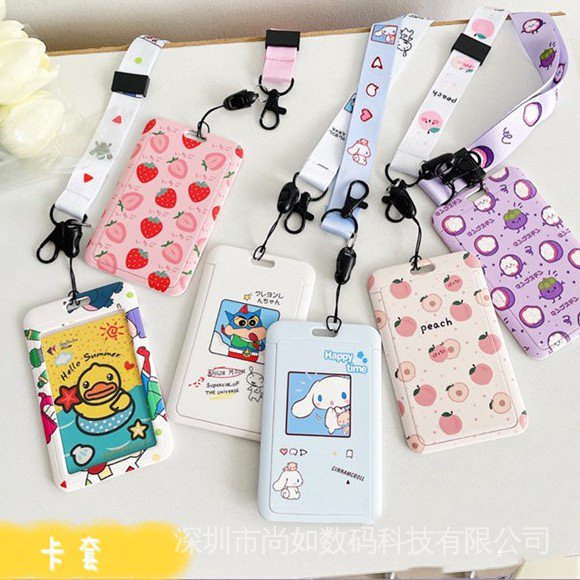 Disney Dây Đeo Thẻ Nhân Viên/Thẻ Học Sinh Nhật Bản In Hình Cậu Bé Bút Chì Shin-Chan Kanahei