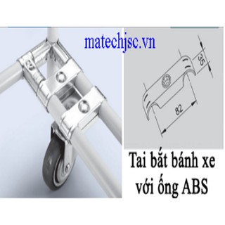 Kẹp bánh xe với ống phi 27, 28 (đã gồm bulong, ecu)