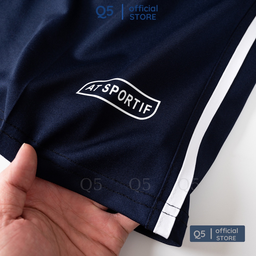 Bộ Thể Thao Nam Có Cổ Cộc Tay Phối Màu Cao Cấp Q5