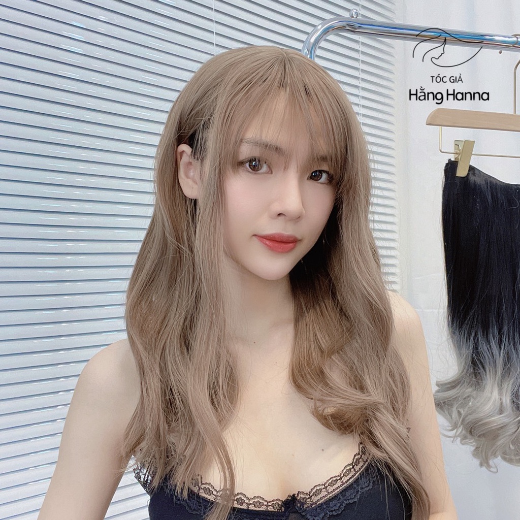 Tóc giả nguyên đầu sóng lơi 40cm CC96