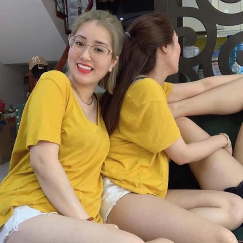 Áo phông nữ GAP cổ tim chất đẹp