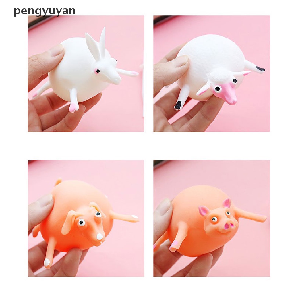 Đồ Chơi Bóp Giảm Căng Thẳng Bằng Cao Su Mềm Hình Động Vật Đáng Yêu