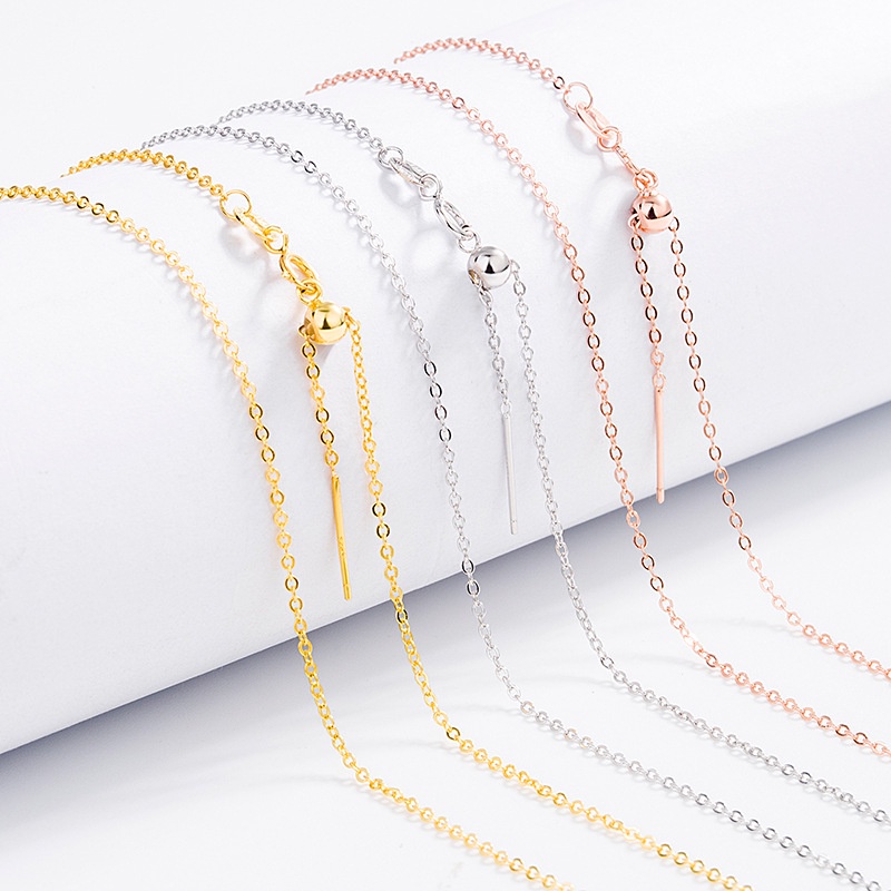 Vòng cổ Mạ Vàng 18K 100% Bạc S925 Nhiều Màu Sắc Tùy Chọn