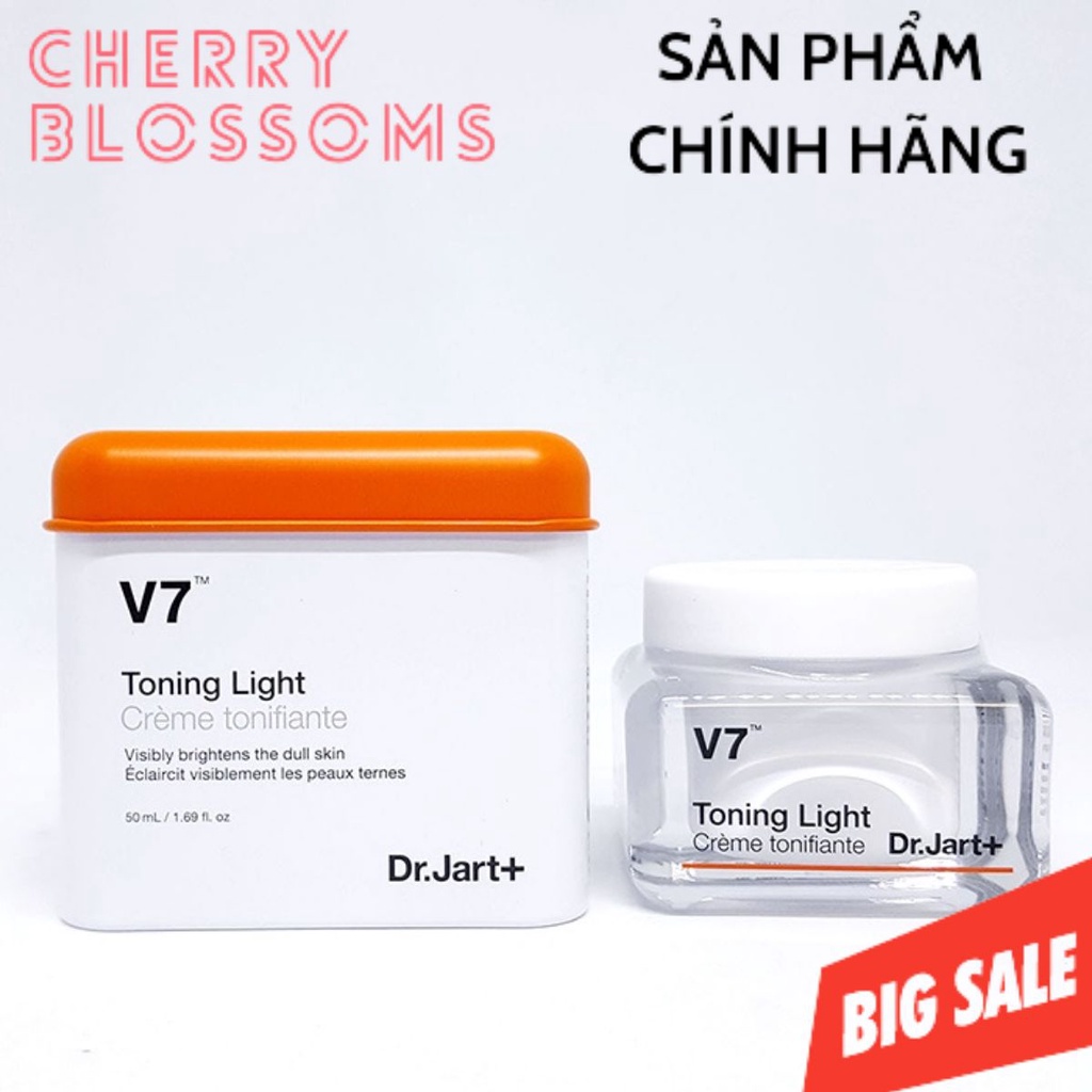 Kem V7 Dưỡng Trắng Nâng Tông Và Tái Tạo Da Toning Light Dr.Jart+ CHERRY