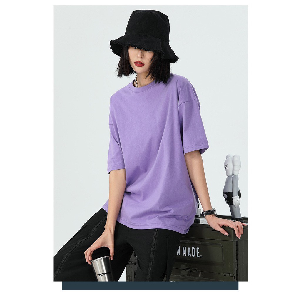 Áo thun Unisex Basic Tee MOMOTO phông trơn nam nữ tay lỡ oversize form rộng 12 màu