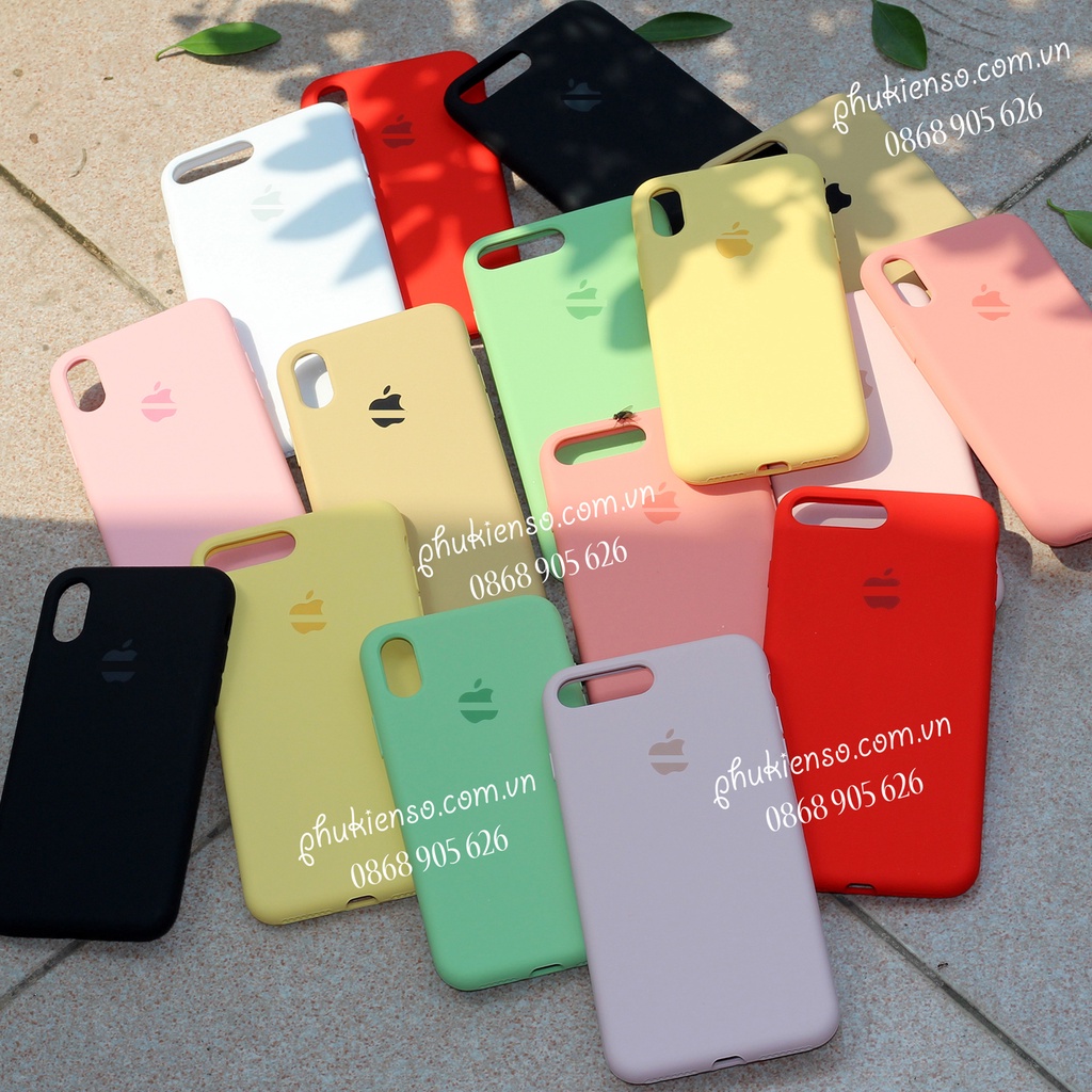 Ốp lưng iphone chống bẩn full viền silicon 6 6plus 7 8 7plus 8plus X Xs max 11 11promax 11pro 12 12pro 12promax link2