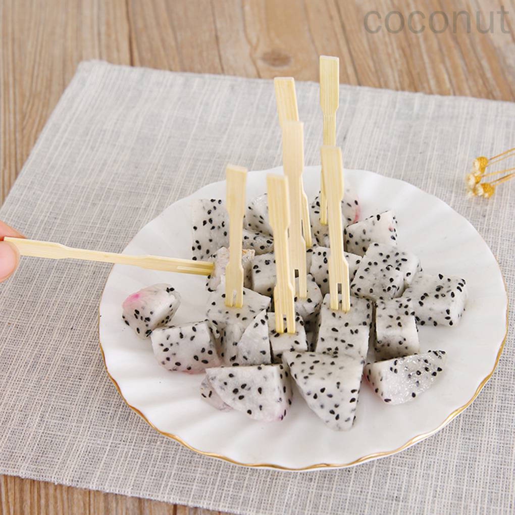 Nĩa tre ăn trái cây/trái cây/tráng miệng mini di động cho bữa tiệc