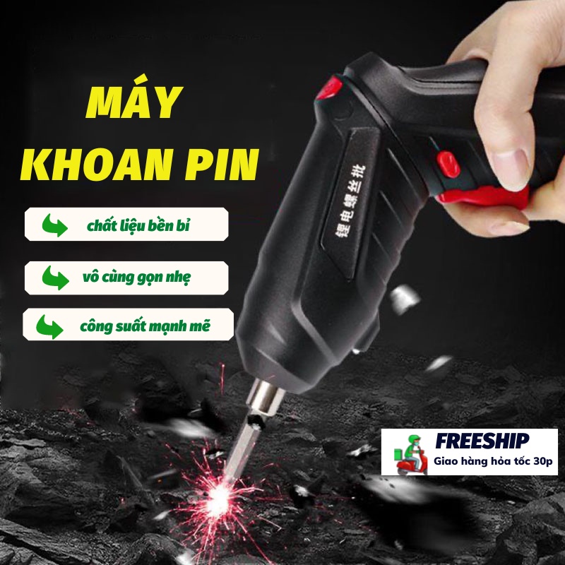 Máy Khoan Pin Máy Khoan Thông Minh Đa Năng Nhiều Chế Độ Sử Dụng Bắt Vít Siêu Chuẩn Titan.st