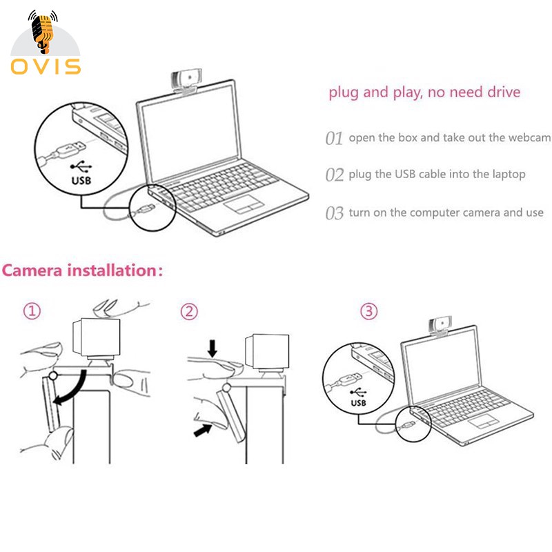 [BH 12 THÁNG] Webcam Máy Tính Aoni A20 Họp Trực Tuyến Góc Rộng 80 Độ, Full HD1080 30fps, 2.0 Megapixel | BigBuy360 - bigbuy360.vn