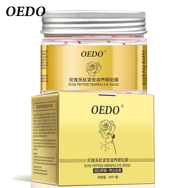 Hoa Hồng Miếng Dán Mắt OEDO Nuôi Dưỡng Làm Săn Chắc Sáng Da mắt Dưỡng ẩm Xóa quầng thâm mắt Chống Lão Làm Sáng Da Nuôi 60Pcs