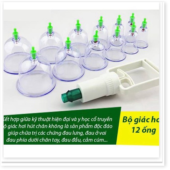 Bộ Giác Hơi Không Dùng Lửa 12 Cốc