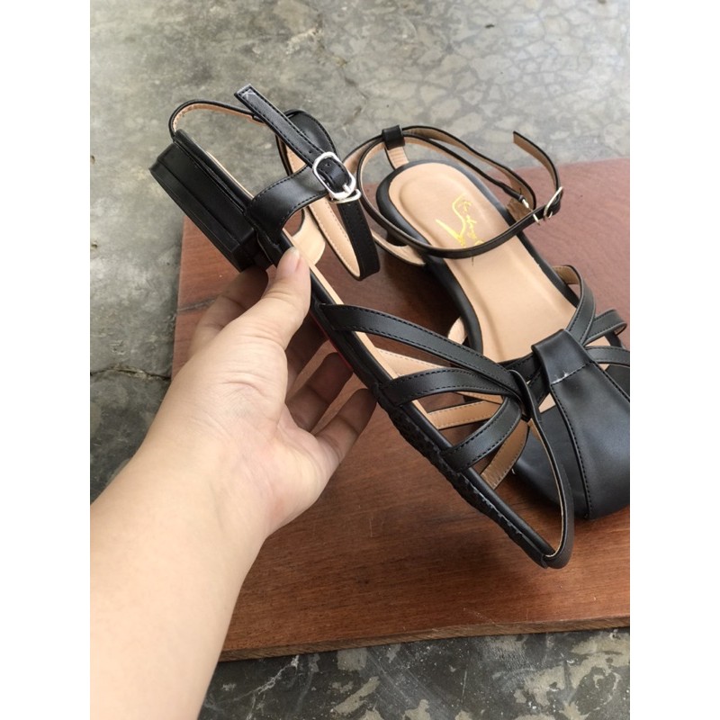 Giày sandal rọ mũi vuông số 4