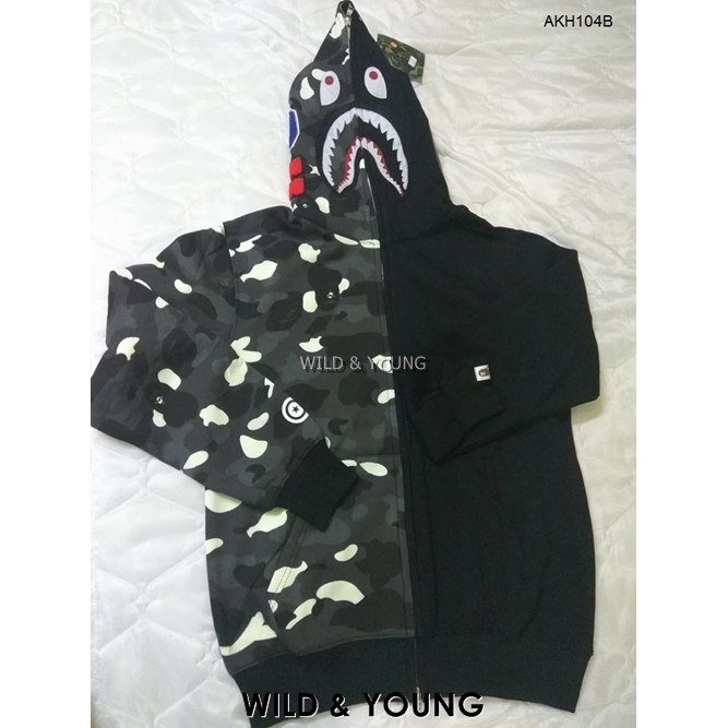 HOT SALE 2020 - ÁO KHOÁC BAPE CITY CAMO HALF SHARK (AKH104)