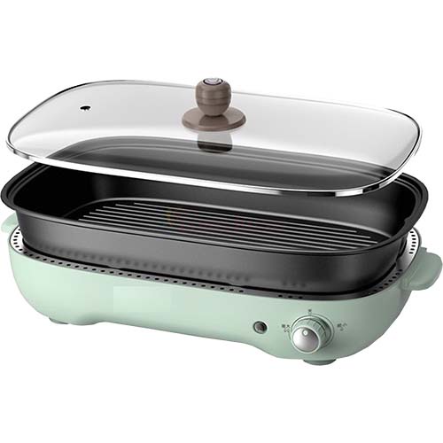 Nồi lẩu điện đa năng Bear SUBE004 - Hàng chính hãng - Công suất 1200W, Thao tác sử dụng đơn giản, Thiết kế gọn