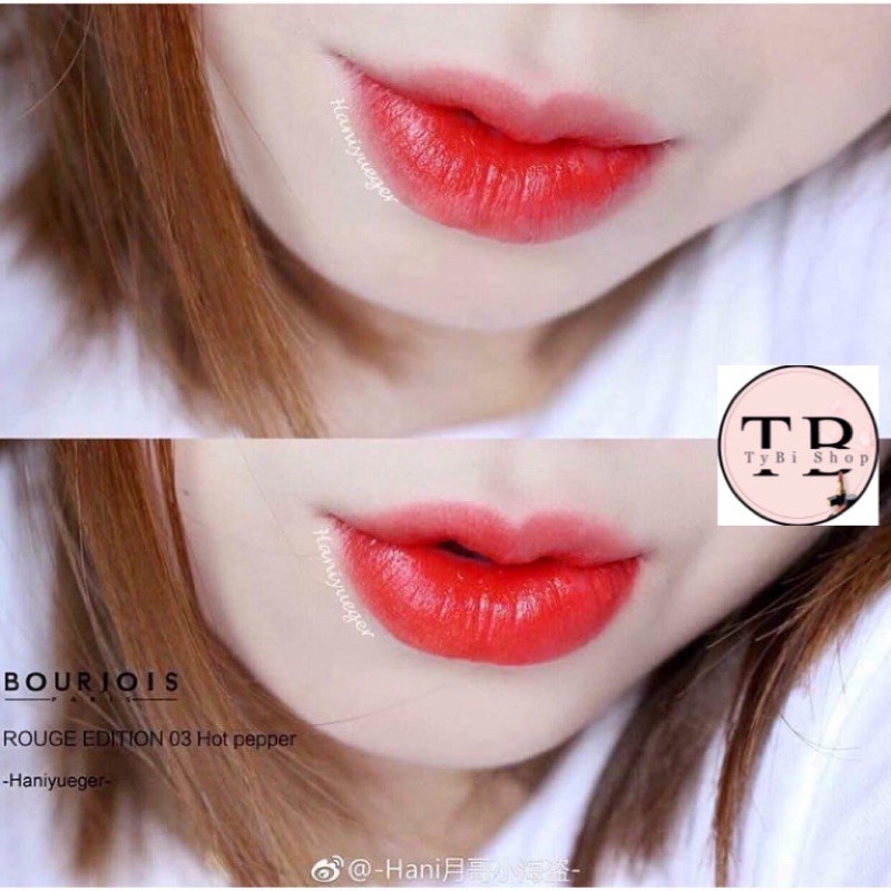 Son Bourjois Velvet 03 Hot Pepper Đỏ Cam | BigBuy360 - bigbuy360.vn