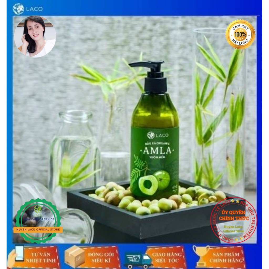 [ĐỘC QUYỀN TỪ ẤN ĐỘ]Dầu Xả Organic Amla Laco, Suôn Mềm, Bóng Mượt, Nuôi Dưỡng Tóc Từ Gốc Đến Ngọn