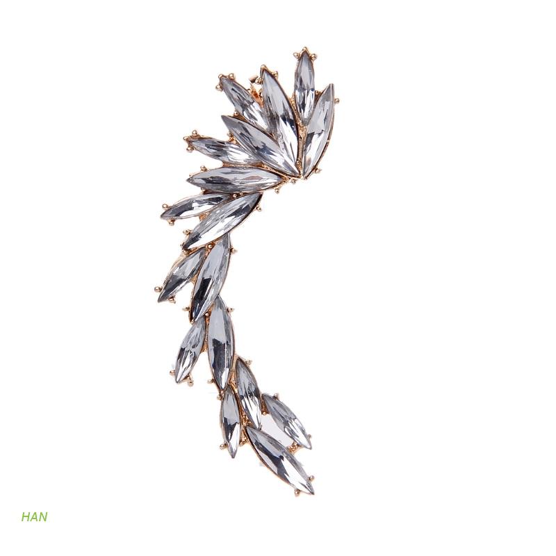 Khuyên vành tai đính kim cương giả lấp lánh kiểu dáng bắt mắt thời trang cho nữ