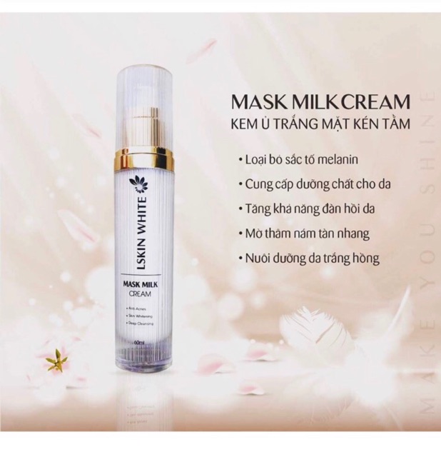 Kem ủ trắng mặt kén tằm LSKIN WHITE