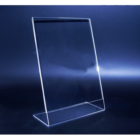 Menu mica chữ L , kích thước 5x4cm