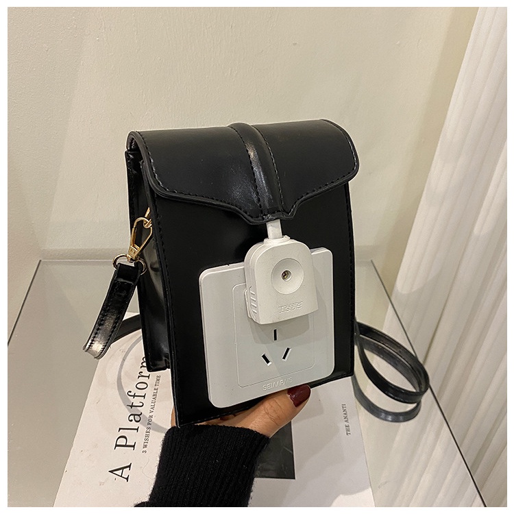 Túi Đeo Vai Hình Vuông Kèm Công Tắc Điện 2022 Thời Trang Hàn Quốc Cho Nữ