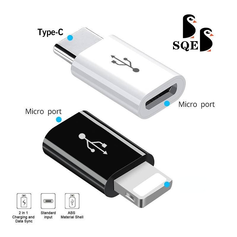 Đầu Nối Chuyển Đổi Micro USB Cái Sang Type C Cái Cho Cáp OTG