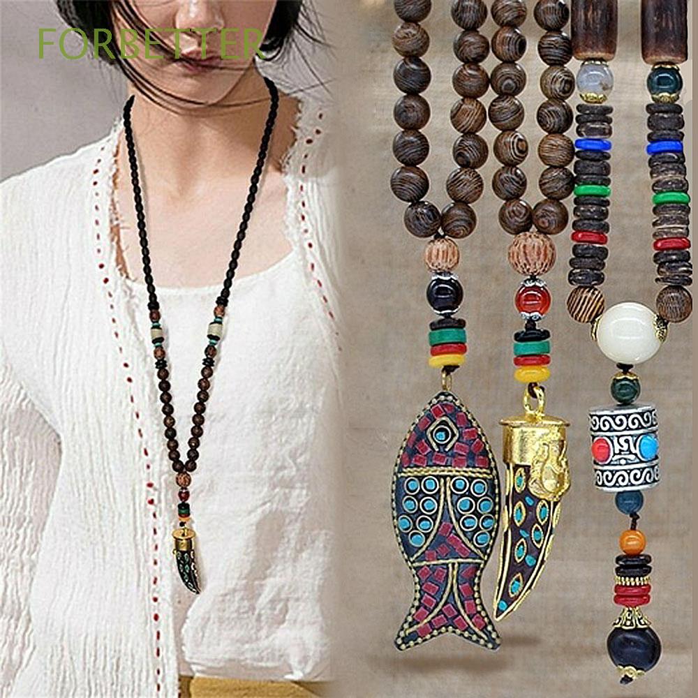 Vòng cổ chuỗi hạt gỗ Phật Giáo chất lượng cao cho nam và nữ