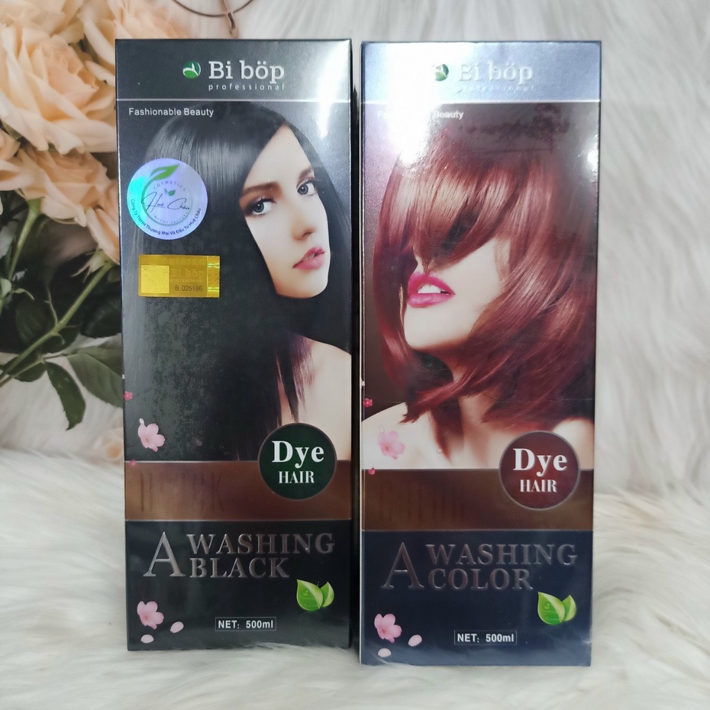 Dầu gội thảo dược đen và nâu dành cho tóc bạc, phủ bạc 100%, không dính da đầu mẫu mới nhất - lovelyangel