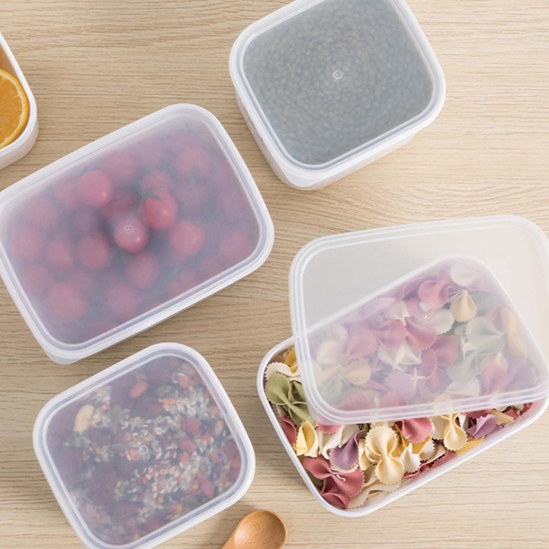 Hộp Đựng Thực Phẩm Sức Chứa Lớn Có Nắp Đậy Tiện Dụng Cho Tủ Lạnh