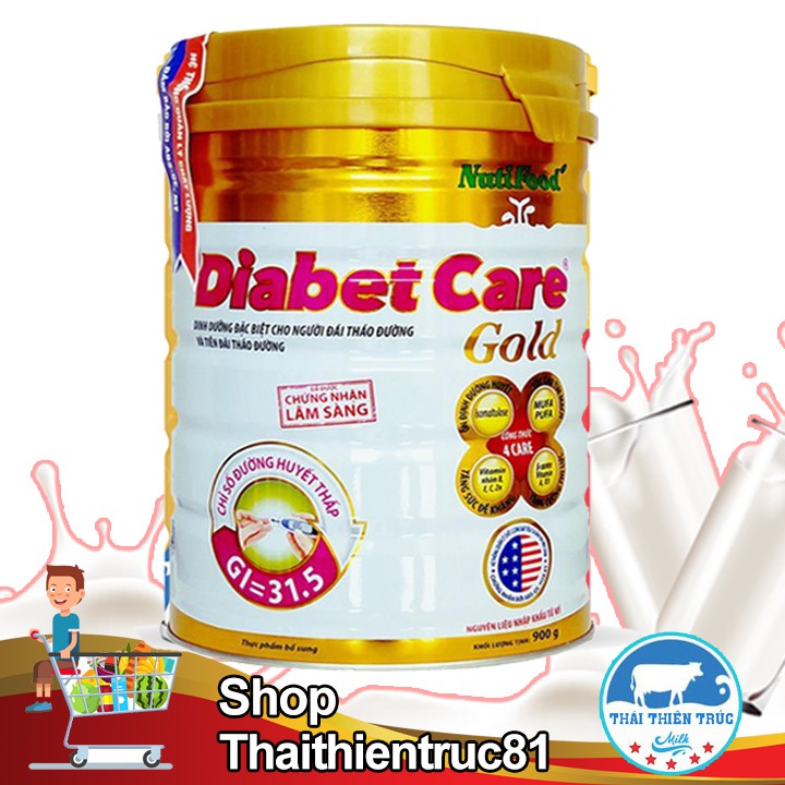 [Mã 159FMCGSALE giảm 8% đơn 500K] Sữa Diabet Care gold 900g (DÀNH CHO NGƯỜI TIỂU ĐƯỜNG VÀ TIỀN ĐÁI THÁO ĐƯỜNG)