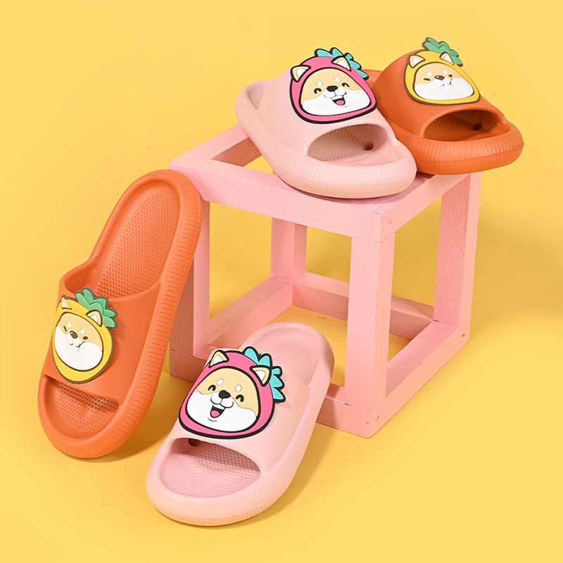 Dép Đi Trong Nhà Tắm In Hình Chú Chó Shiba Dễ Thương Cho Cặp Đôi