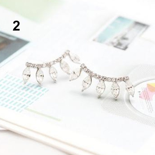 Cặp khuyên vành tai mạ bạc đá quý nhân tạo xinh xắn cá tính sang trọng dành cho nữ