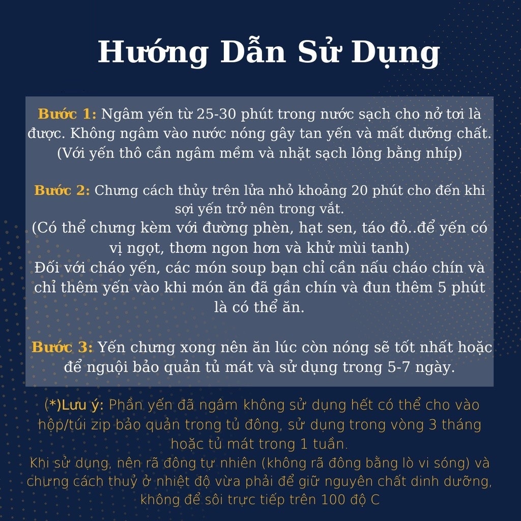 Yến viên nguyên chất, yến vụn baby cho mẹ và bé yến tinh chế mix sẵn đồ chưng tặng kèm đường phèn