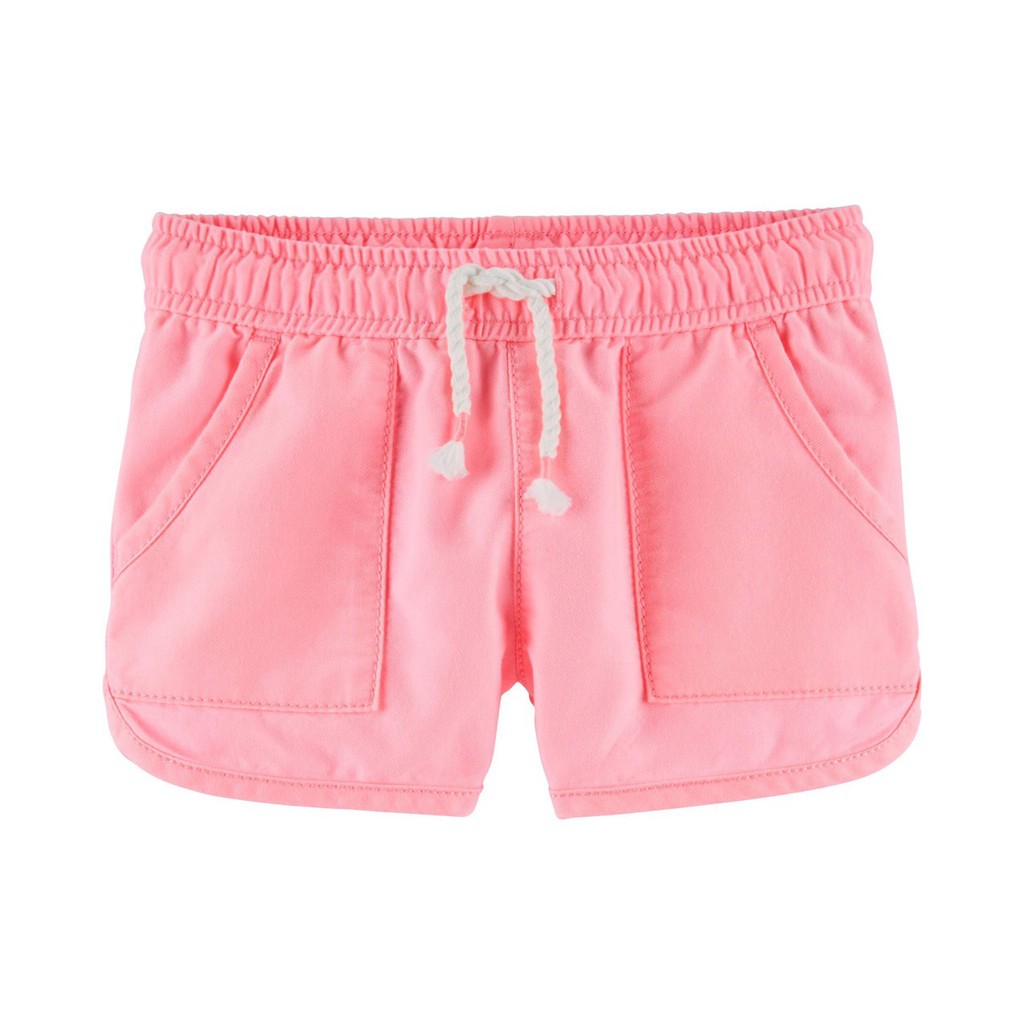 Quần short vải Oshkosh cho bé gái 1-8T Q468