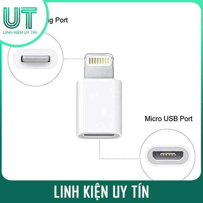 Cổng Chuyển MicroUSB Sang Lightning cho iPhone X/8/7/6 iPad Air Mini iPod