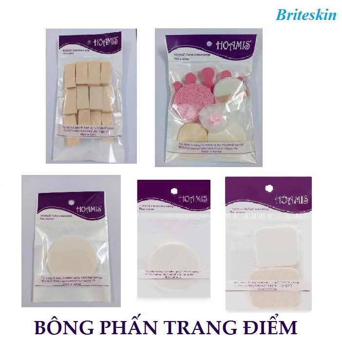 Dòng Bông Phấn Trang Điểm Hoamis Puff